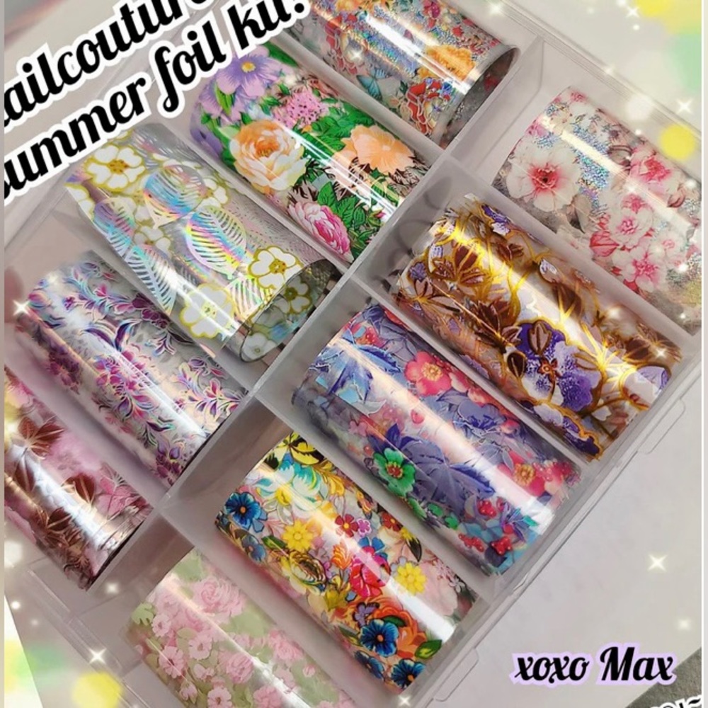 SUMMER Nail Foil Kit 1/$15, 2/$25, 3/$30, 4/$35.$5 each additional!